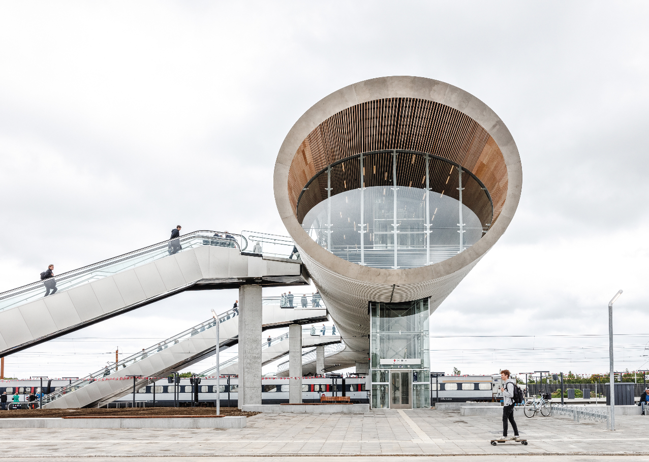 Køge North Station in Copenhagen. Photo by Rasmus Hjortshøj.