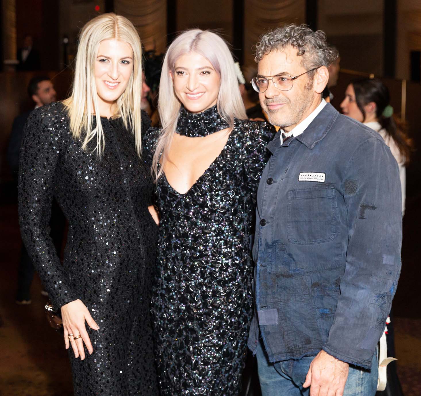 Casey Fremont Crowe, Sarah Hoover and Tom Sachs. Photos by  Yvonne TNT and Hunter Abrams/ BFA.com.