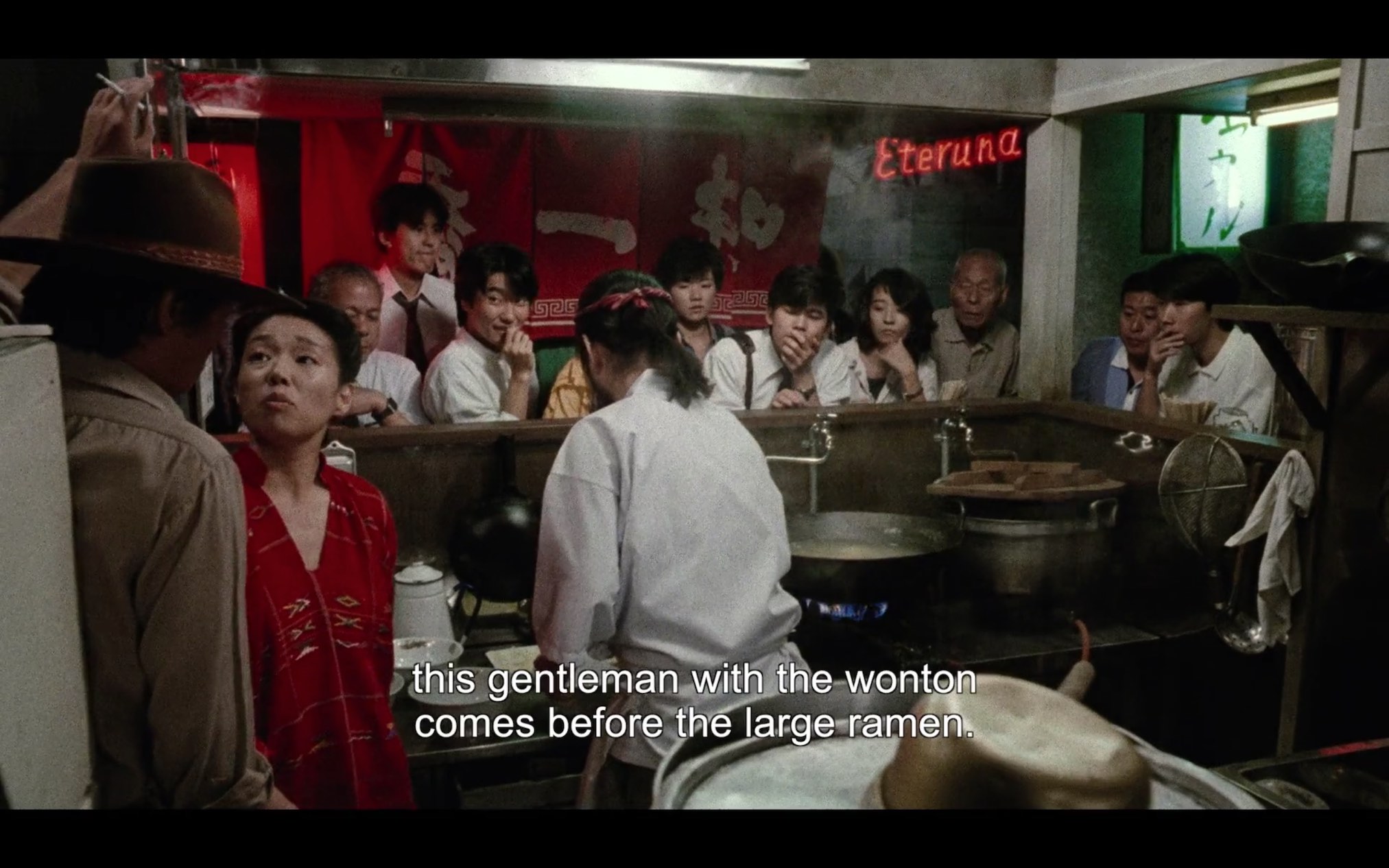 Stills from Tampopo (1985). 