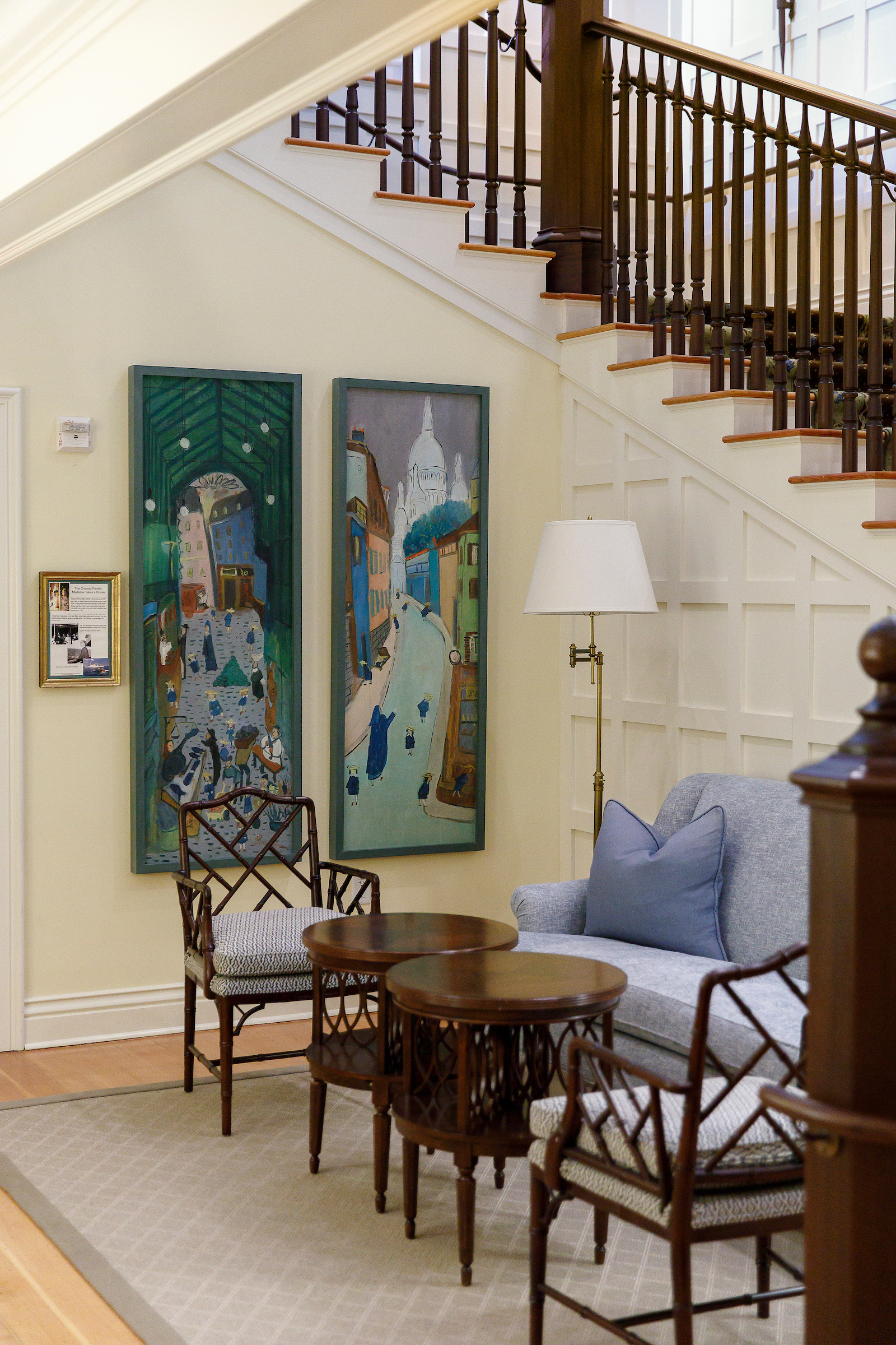 paintings in lobby