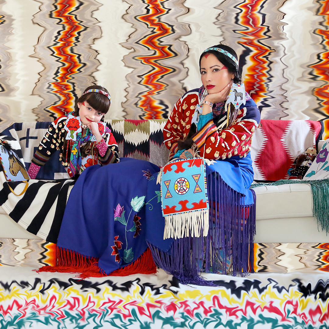 Wendy Red Star's Apsáalooke Feminist #4, (2016). Courtesy of the artist.