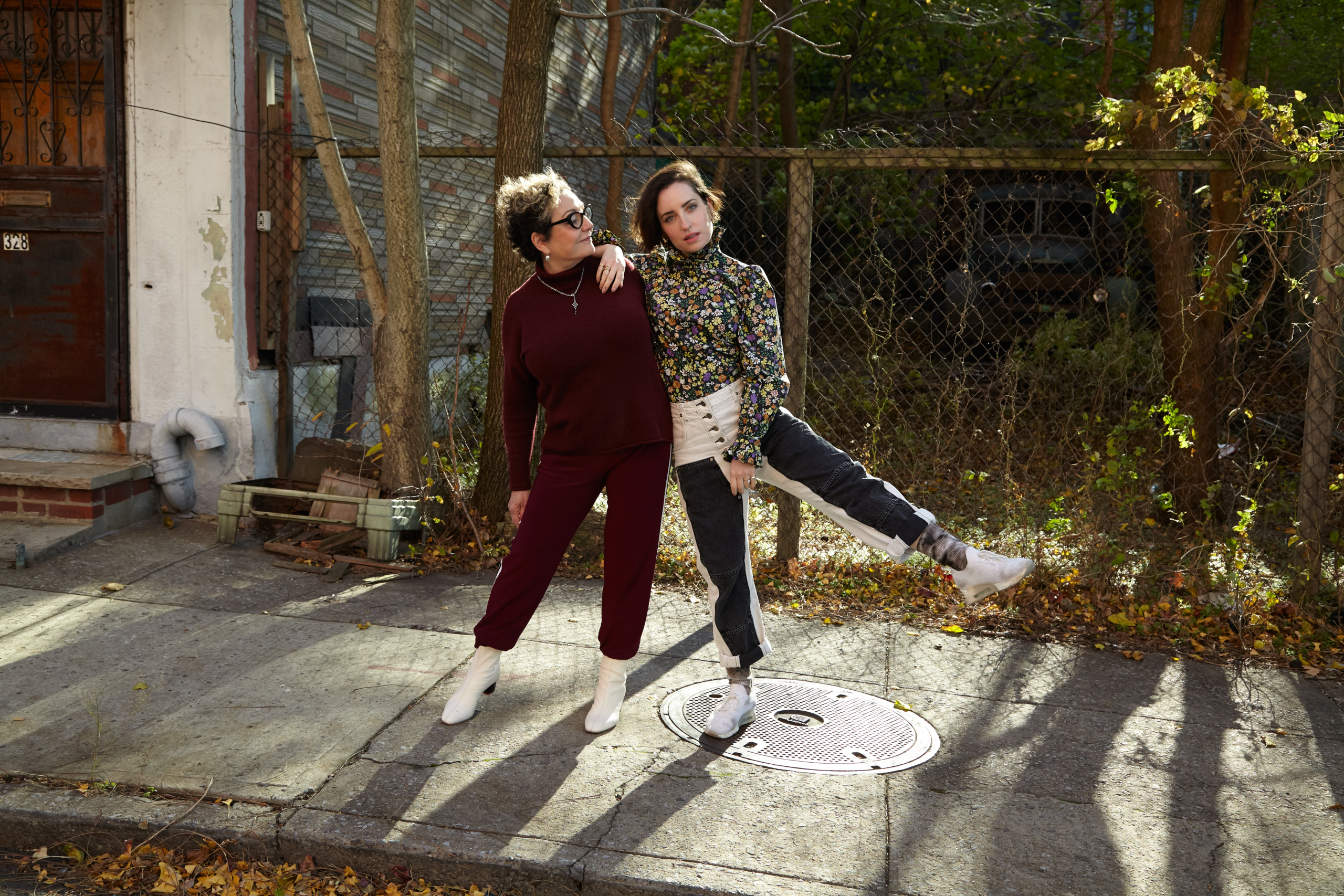 Ardele Lister and Zoe Lister-Jones  in Brooklyn. Portrait by Isabel Asha Penzlien.