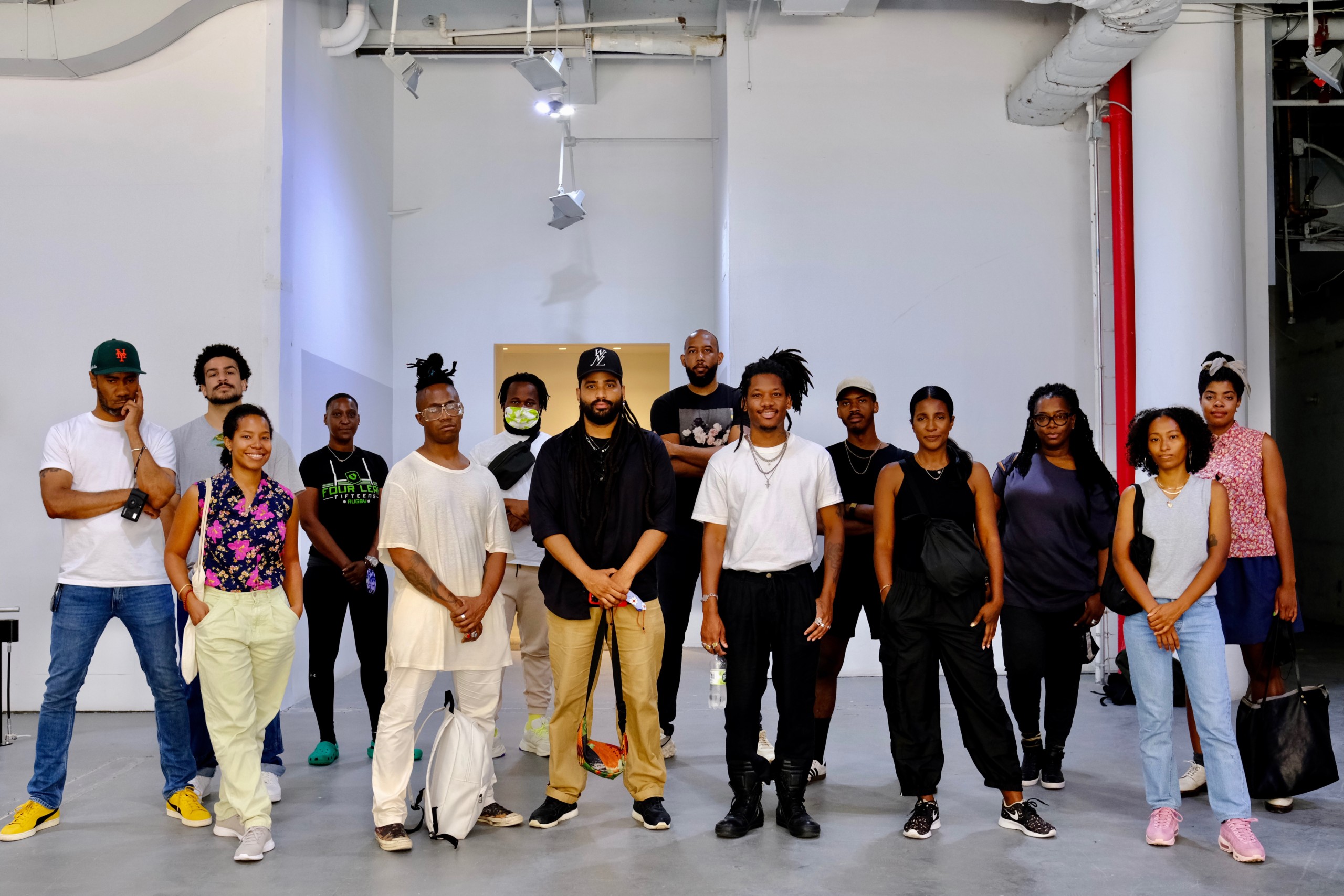 Artists from The Meeting Point with Danny Báez.