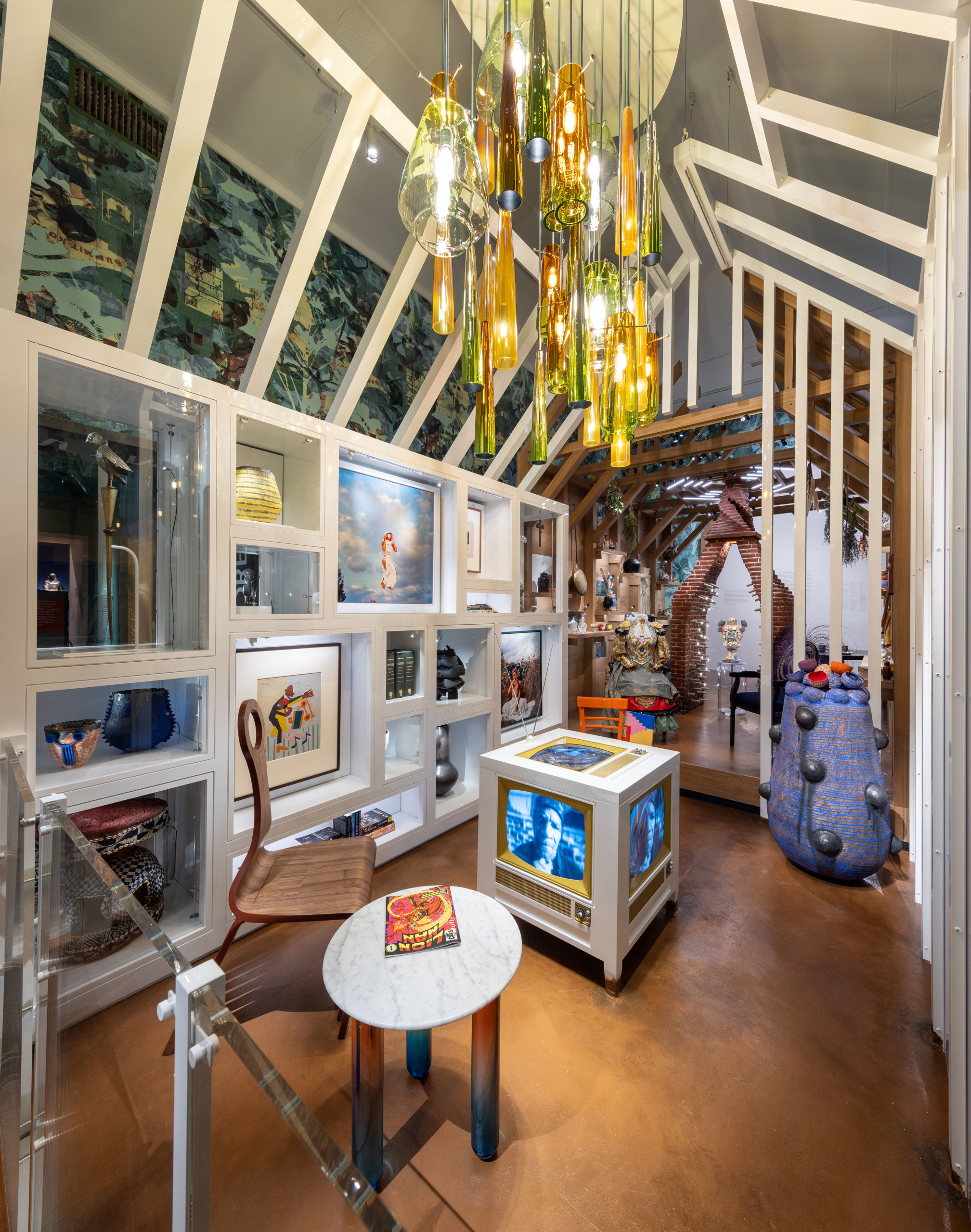 An installation view of Before Yesterday We Could Fly: An Afrofuturist Period Room. All photography courtesy of the Metropolitan Museum of Art.
